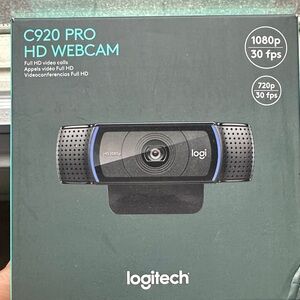 Logitech C920 Pro HD Webcam - Black and Blue